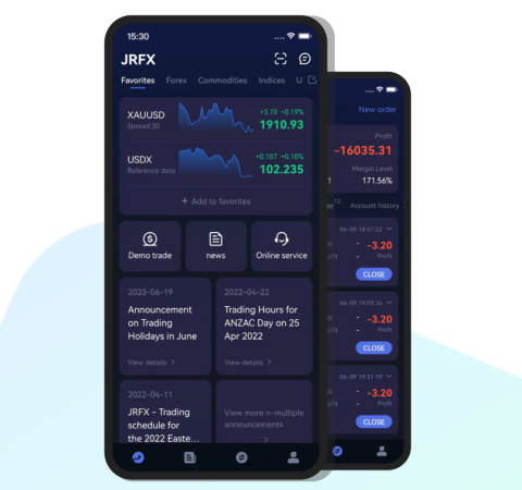 Ứng dụng di động JRFX: Giao dịch Forex khi đang di chuyển